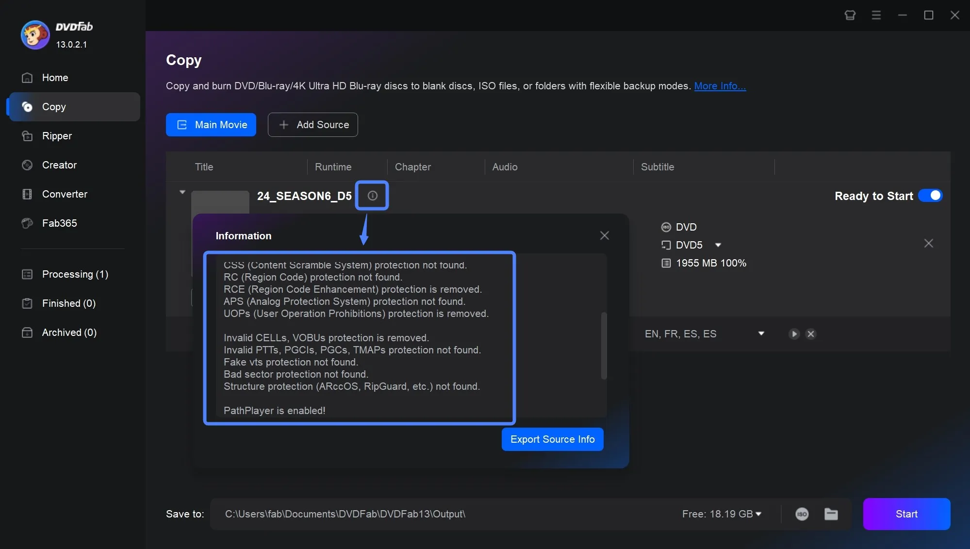 Best Free DVD Decrypter: DVDFab HD Decrypter
