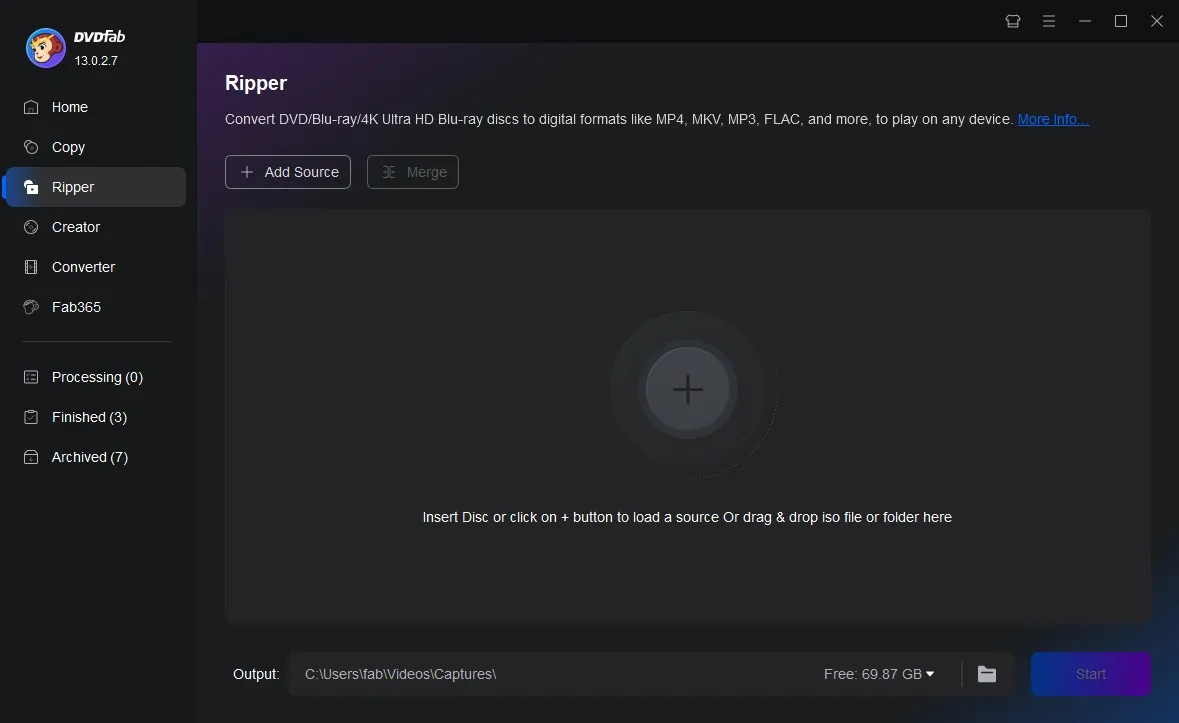 Convert Blu-ray to AVI with DVDFab Blu-ray Ripper