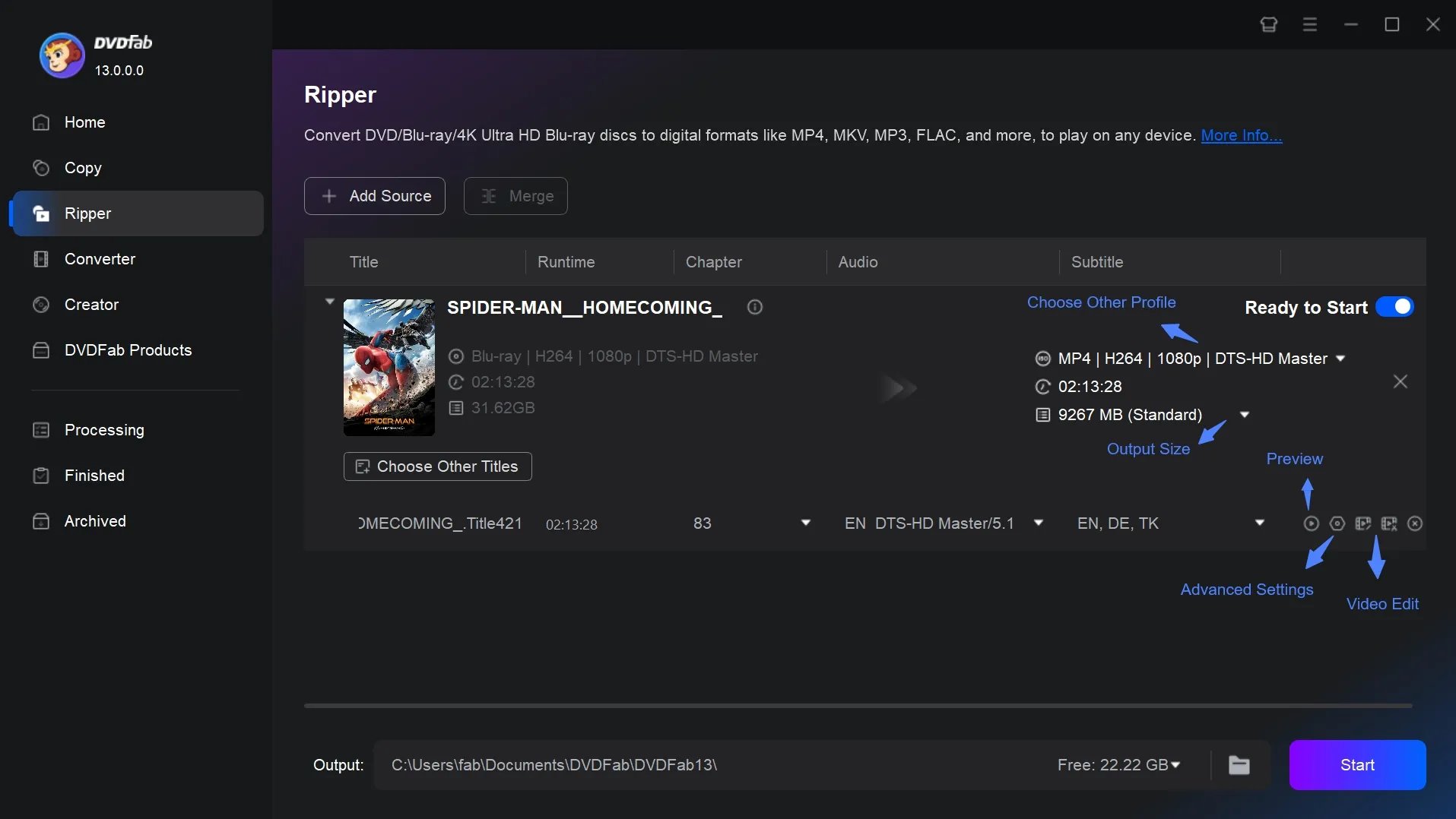 How to Convert Blu-ray to Digital Using DVDFab Blu-ray Ripper 