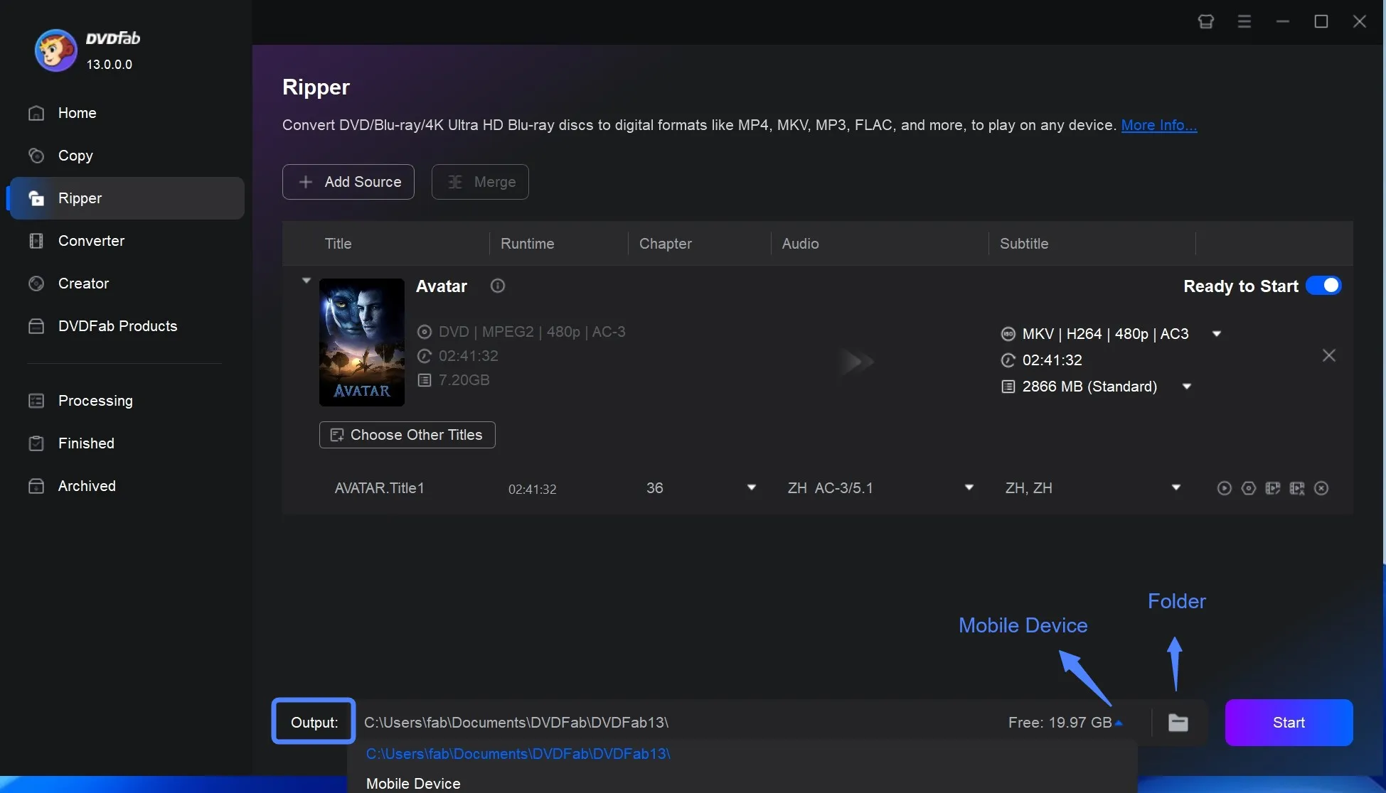 copy dvd to hard drive with DVDFab DVD Ripper