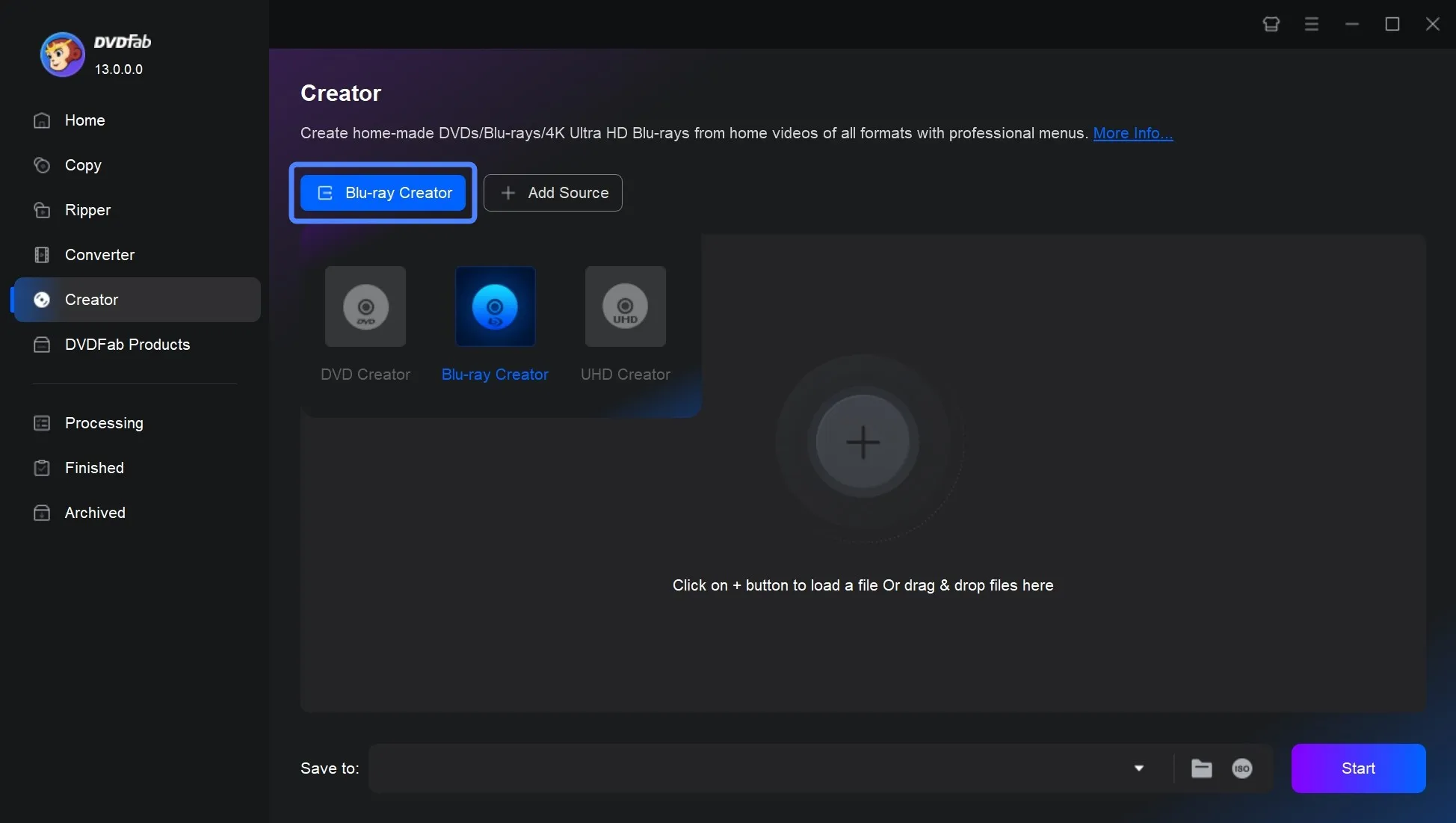 Best Blu ray burning software: DVDFab Blu-ray Creator