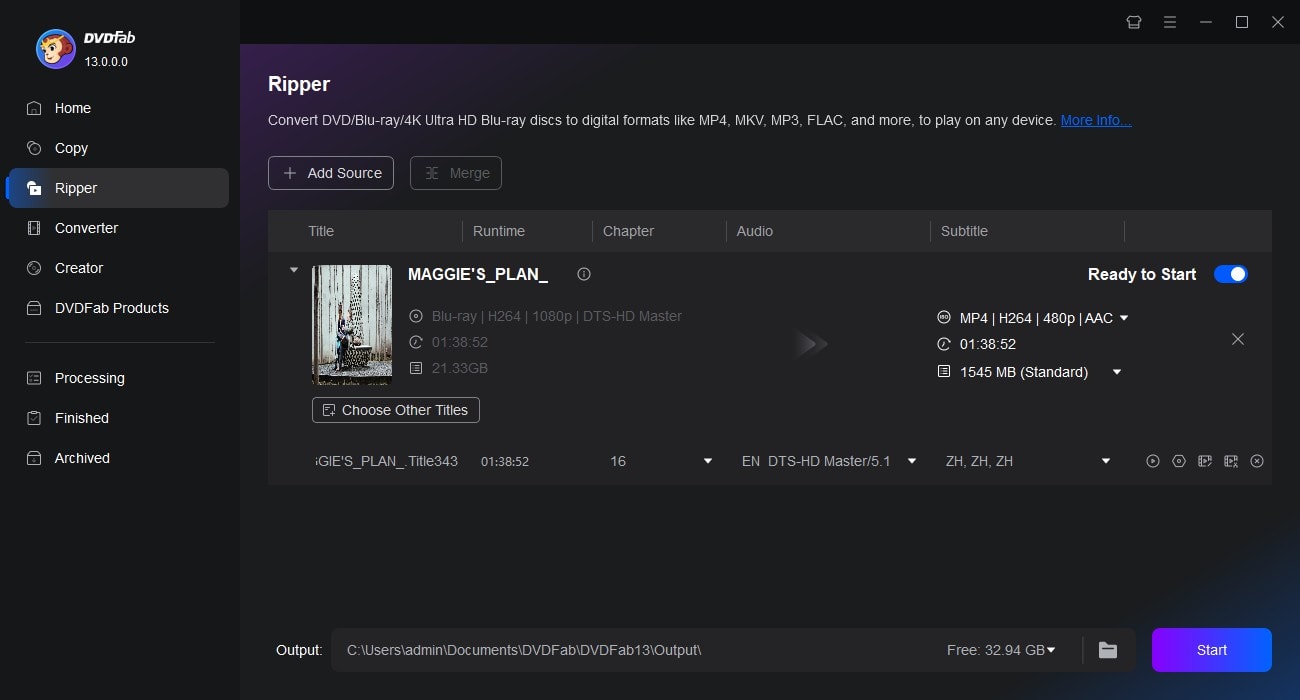 Best Blu-ray Ripper for Mac: DVDFab Blu-ray Ripper