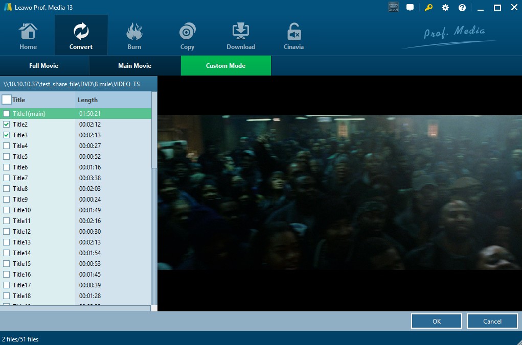 Launch Leawo 13 and load your DVD source