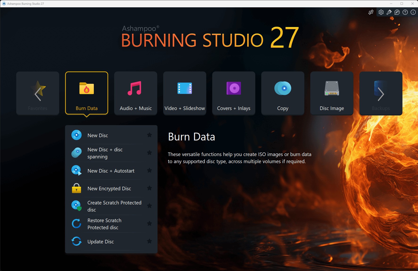 Best DVD burning software: Ashampoo Burning Studio