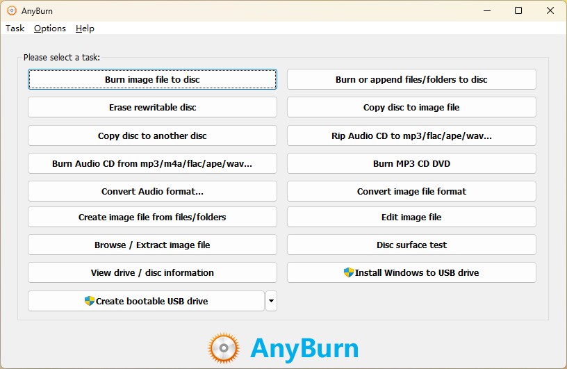 best free DVD burner software:AnyBurn