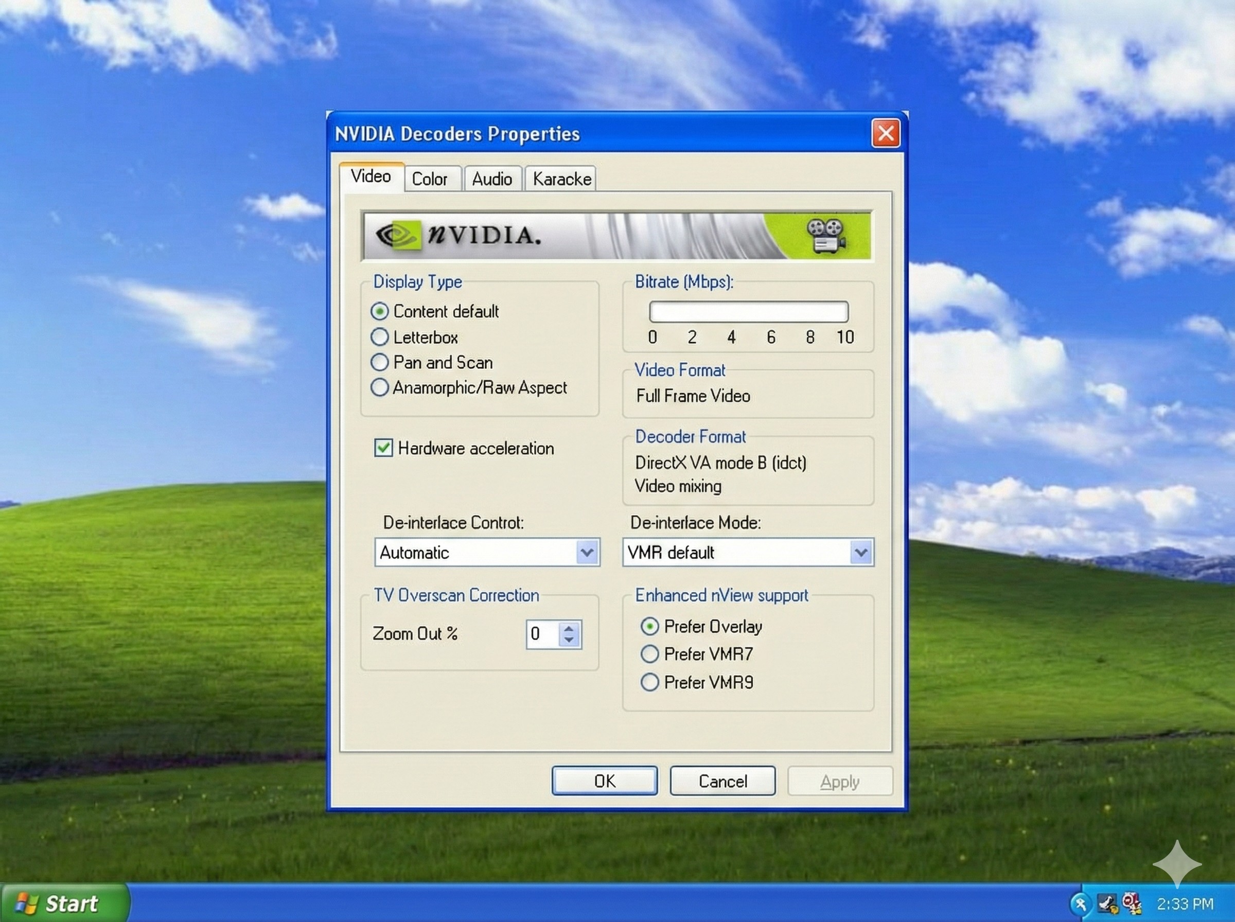 DVD Decoder: NVIDIA PureVideo Decoder