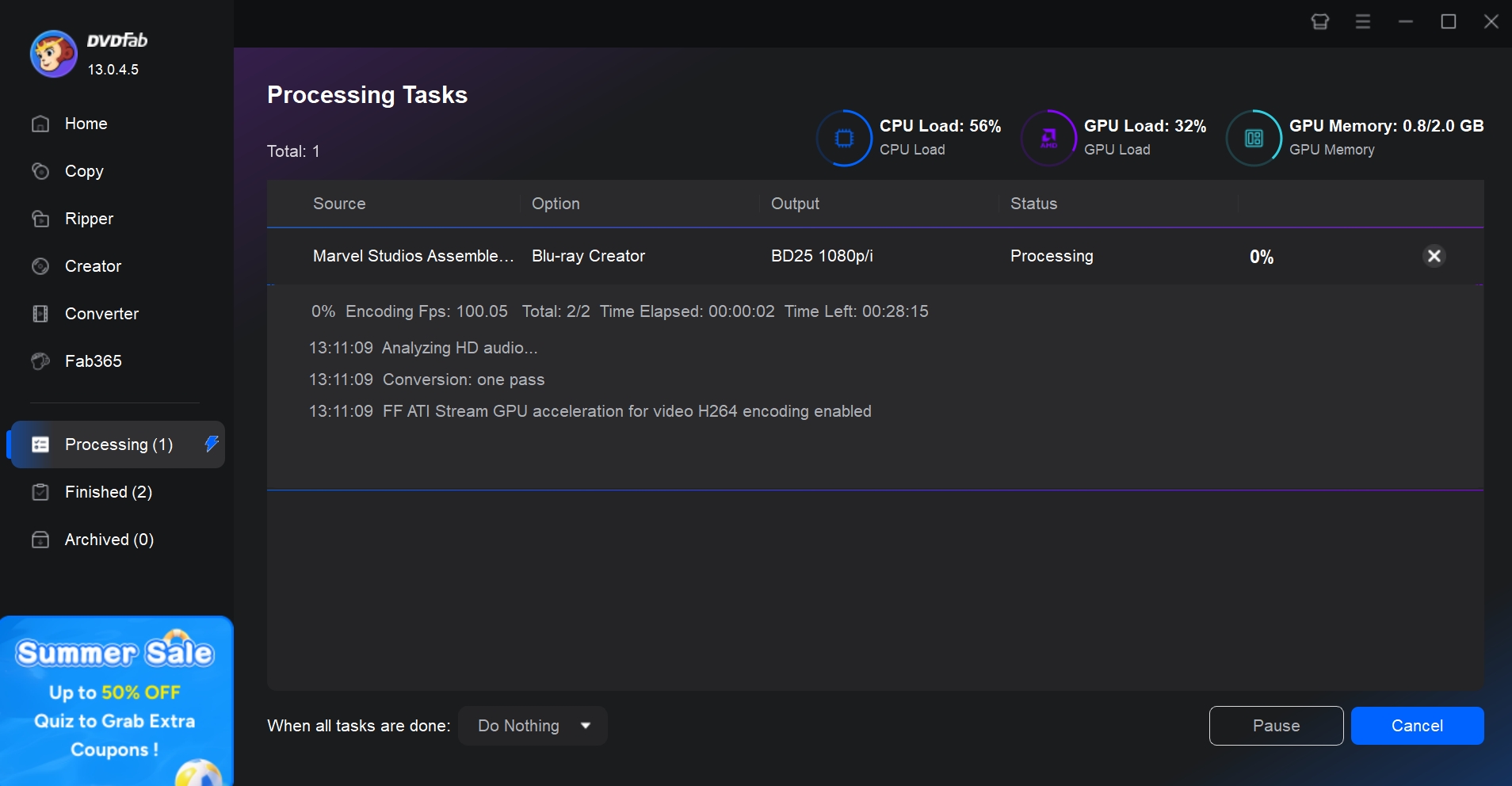 How to burn mkv to blu ray with DVDFab Blu-ray Creator