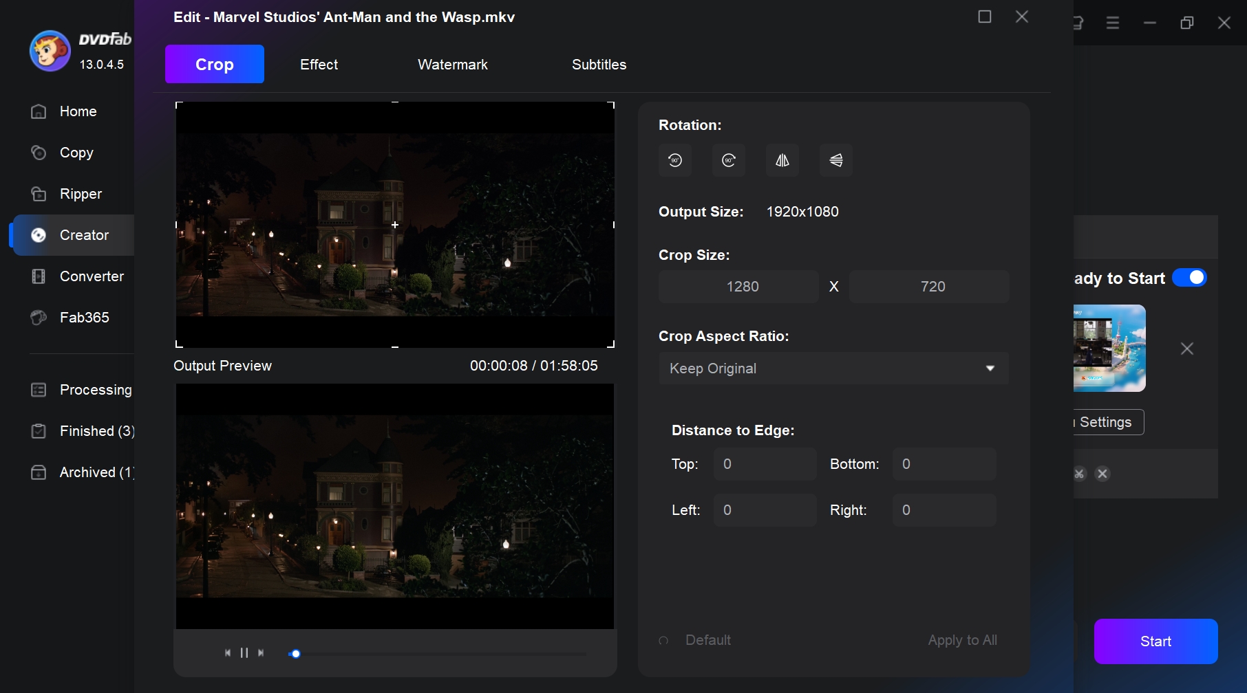MKV to Bluray Burning with DVDFab