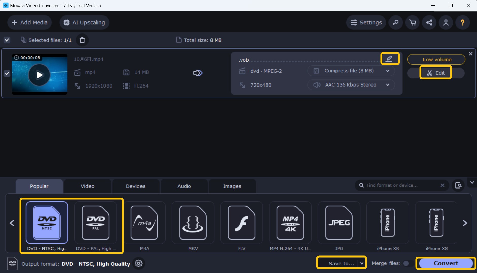How to Convert MP4 to DVD with movavi