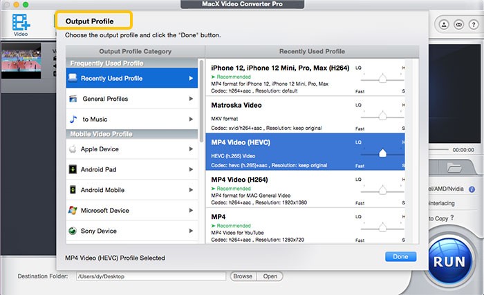 Convert MP4 to DVD with MacX Video Converter