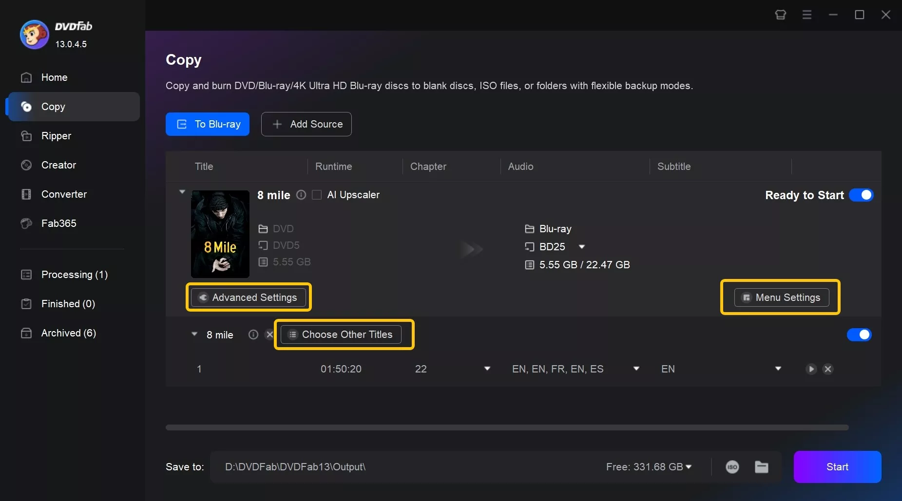 How to Convert DVD to Blu-ray with DVDFab