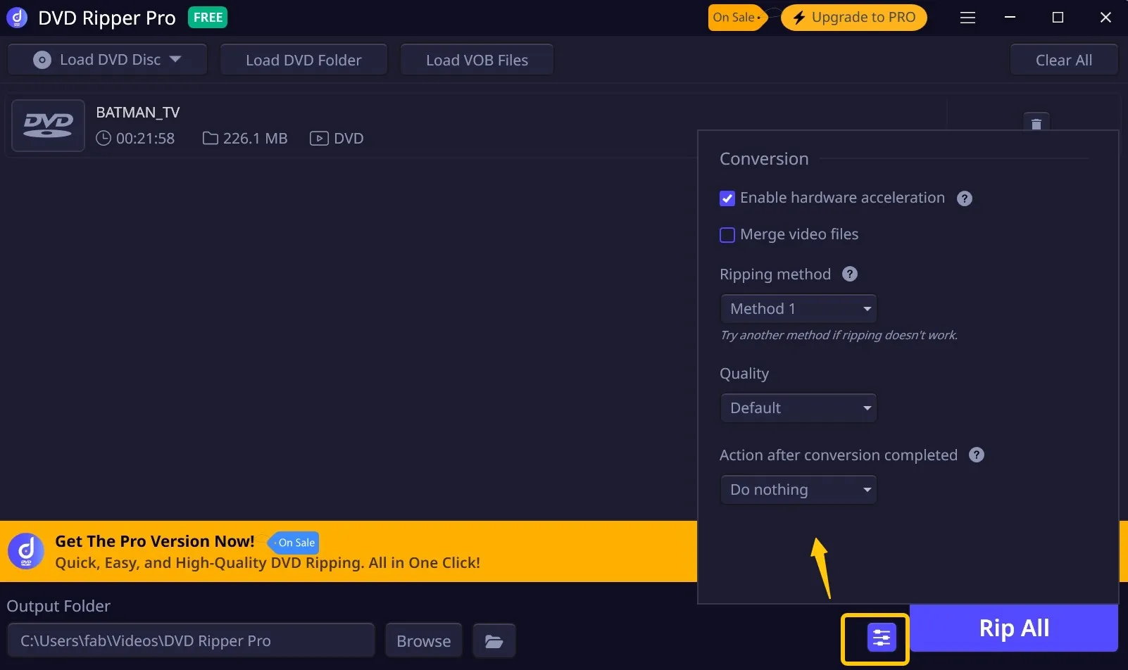 Convert DVD to MP4 with DVD Ripper Pro