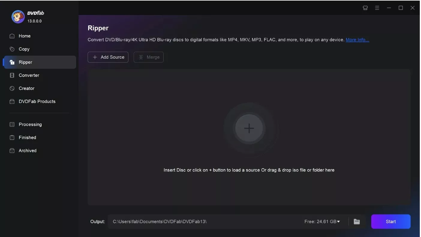 Steps to Rip DVD using DVDFab