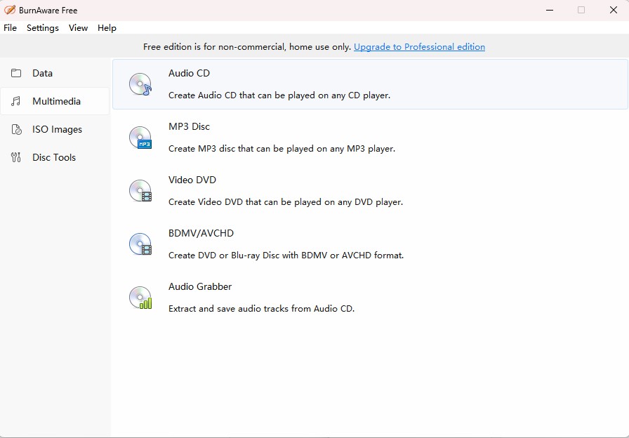 BurnAware Free (Best for Direct Disc to Disc Copying)