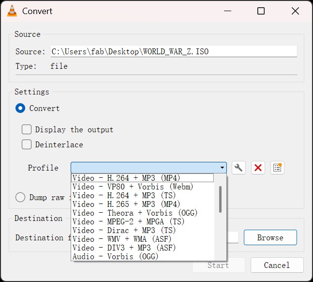 ISO files converters for PC: VLC Media Player
