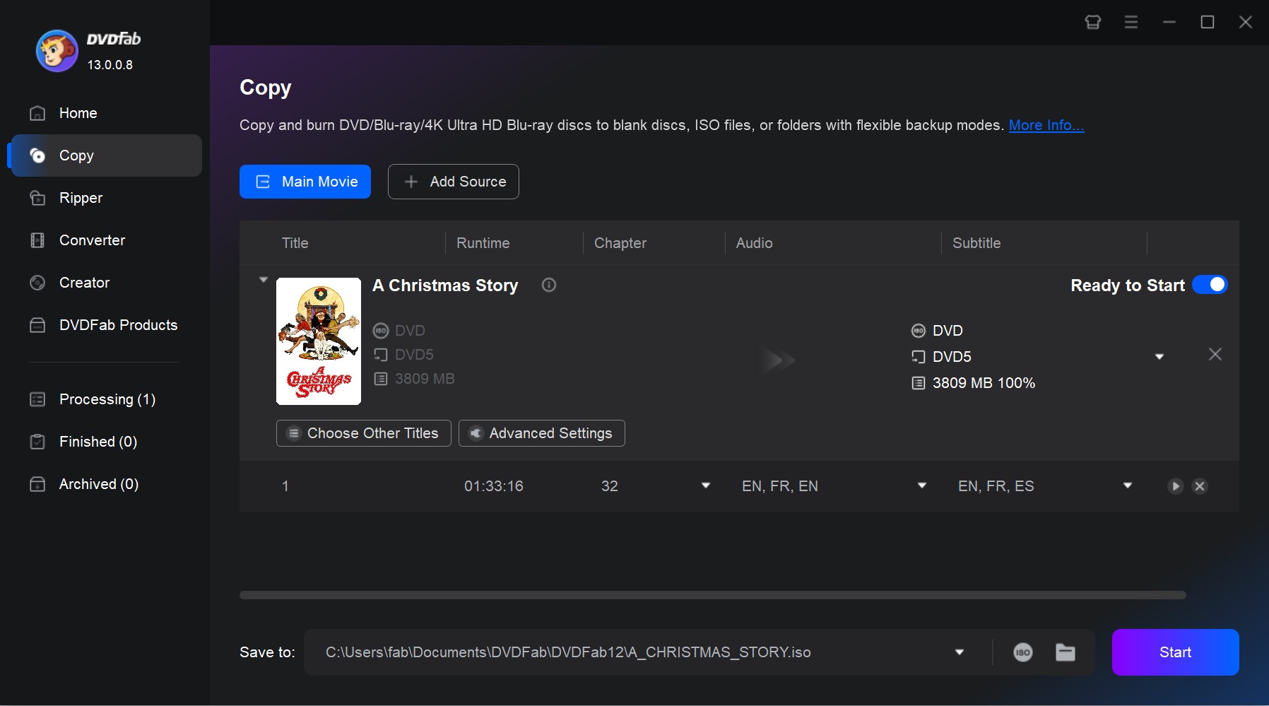 Open Source DVD Burner: DVDFab HD Decrypter
