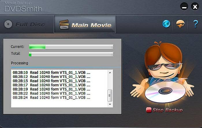 Remove Regular DVD Copy Protection with DVDSmith Movie Backup