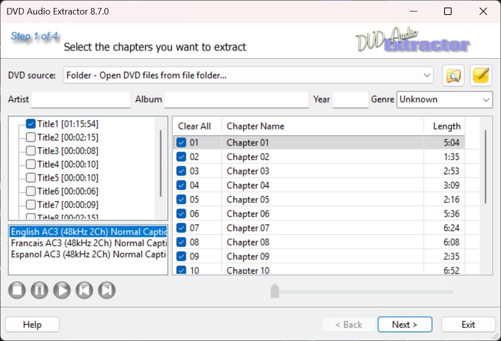 How to Rip Audio from DVD with DVD Audio Extractor