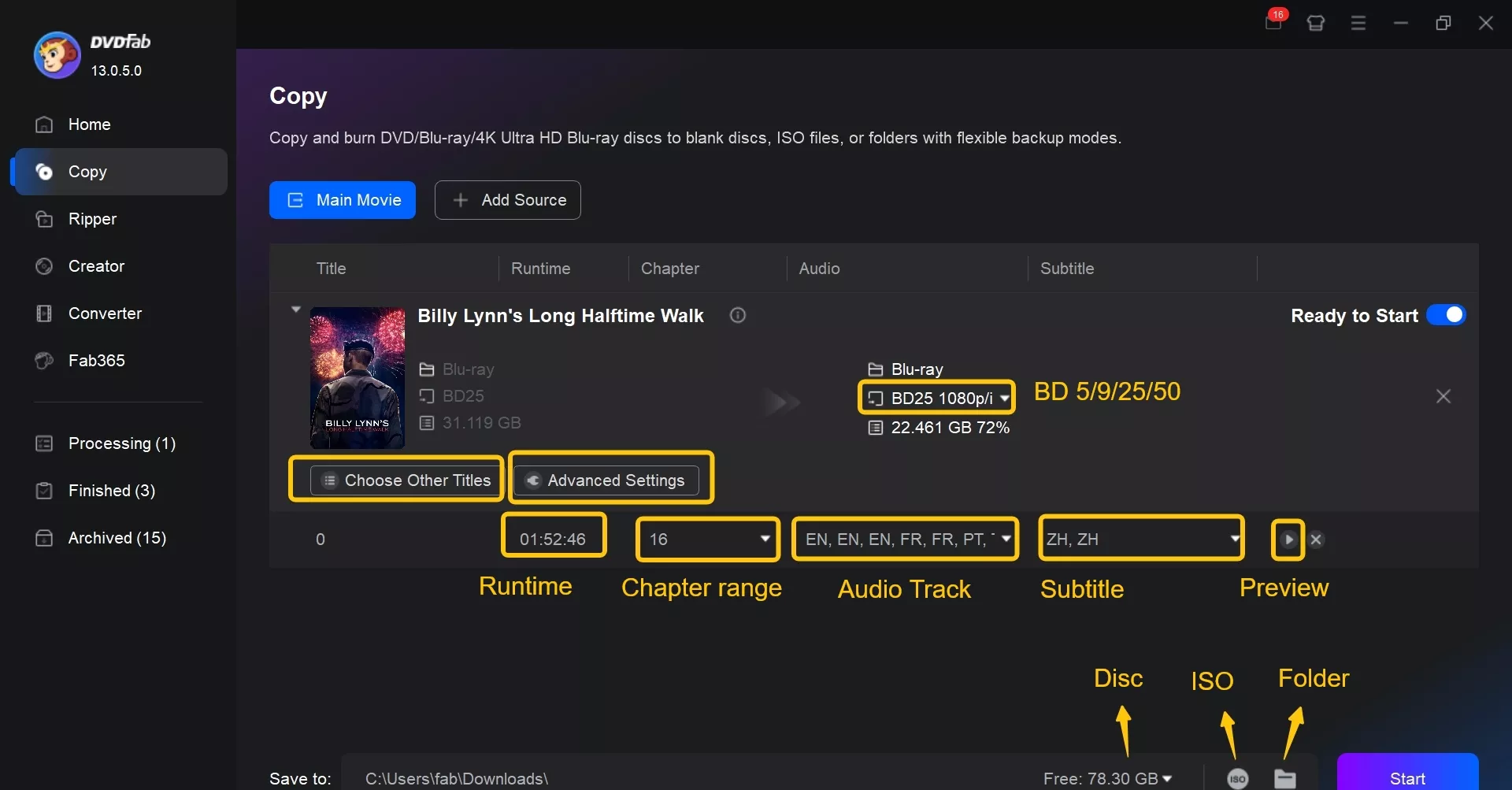 How to Rip Blu-ray to ISO using DVDFab